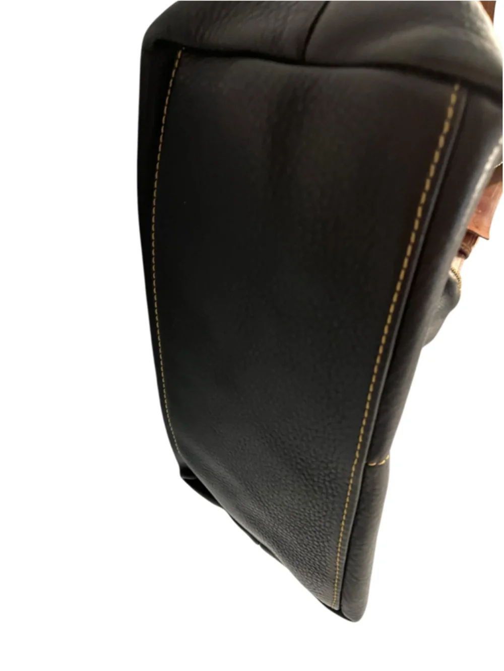 Dooney & Bourke Dillen Black Pebbled Leather Pocket Sac Hobo Shoulder Bag Med